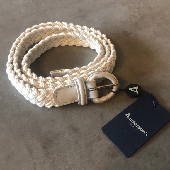 Anderson’s Other - Anderson’s Woven Ivory Belt NWT